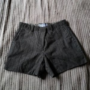Black corduroy herringbone shorts by GAP